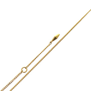 美品 ジミーチュウ ダイヤモンド ファイン チェーン DIAMONDFINECHAINMFQ 真鍮 ゴールド ネックレス 0485【中古】JIMMY CHOO