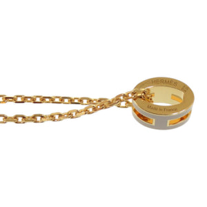 新品同様 エルメス ミニポップアッシュ メタル マロングラッセ ネックレス 0488【中古】HERMES