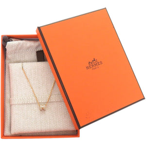 新品同様 エルメス ミニポップアッシュ メタル マロングラッセ ネックレス 0489【中古】HERMES