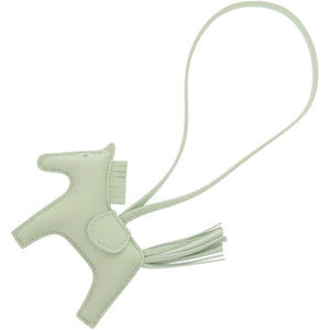 未使用品 エルメス ロデオPM ラムスキン ヴェールフィズ キーホルダー W刻印 0490【中古】HERMES