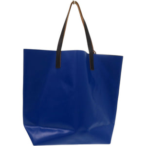 美品 マルニ バイカラー SHMQ0000A3 P2382 PVC 牛革 ブラック 黒 トートバッグ 0507【中古】MARNI