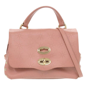 ザネラート ポスティーナ デイリー ベビー POSTINA DAILY BABY 星型 2Way ショルダーバッグ 34197249 ゴールド金具 レザー ピンク ハンドバッグ 0529【中古】ZANELLATO