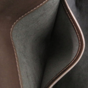 美品 ダンヒル ラゲッジキャンバス ジップフォリオ レザー ブラウン クラッチバッグ 茶 0536【中古】Dunhill メンズ