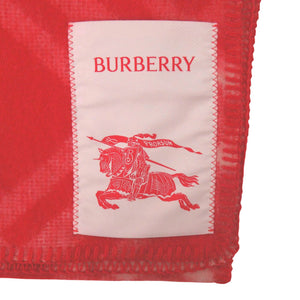 美品 バーバリー プローサム PRORSUM ブランケットステッチ 81186311 ウール レッド 赤 スカーフ マフラー 0547【中古】BURBERRY