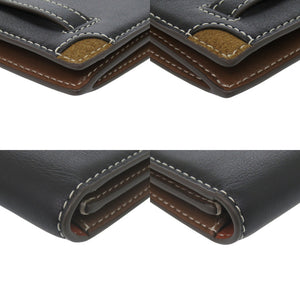 美品 トリーバーチ T Slim Wallet レザー ブラック 長財布 黒 0564【中古】Tory Burch