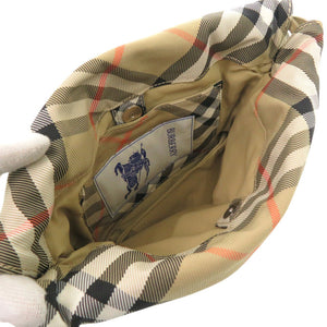 新品同様 バーバリー ノバチェック 8096210 ナイロン レザー ブラウン ショルダーバッグ 0567【中古】BURBERRY