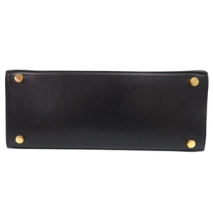 美品 サルヴァトーレフェラガモ ヴァラリボン レザー ネイビー 2WAY ハンドバッグ ショルダーバッグ 0568【中古】Salvatore Ferragamo
