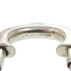カルティエ Cモチーフ シルバー925 キーリング キーホルダー 0576【中古】CARTIER
