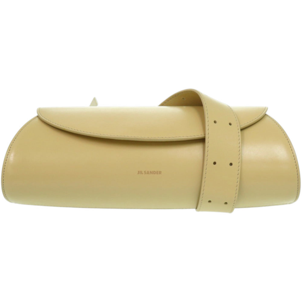 新品同様 ジルサンダー Cannolo Small カンノーロ スモール レザー ライトイエロー 黄 ショルダーバッグ 0614【中古】JIL SANDER
