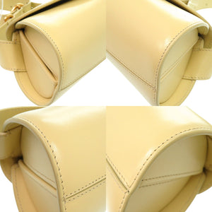 新品同様 ジルサンダー Cannolo Small カンノーロ スモール レザー ライトイエロー 黄 ショルダーバッグ 0614【中古】JIL SANDER