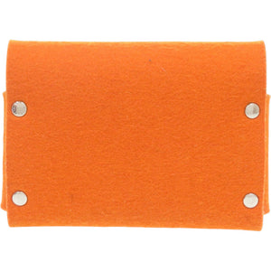 美品 エルメス トランプケース エテュイカルトGM フェルト オレンジ 小物 0625【中古】HERMES