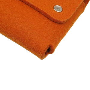 美品 エルメス トランプケース エテュイカルトGM フェルト オレンジ 小物 0625【中古】HERMES