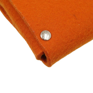 美品 エルメス トランプケース エテュイカルトGM フェルト オレンジ 小物 0625【中古】HERMES