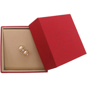 美品 ヴァレンティノ ガラヴァーニ メタル フェイクパール 約13号 ゴールド リング 指輪 0627【中古】Valentino Garavani