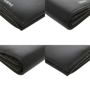 新品同様 ロエベ レザー ブラック 長財布 黒 0631【中古】LOEWE
