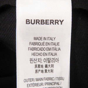 美品 バーバリー TBロゴ コットン/モダール ブラック 帽子 キャップ 黒 0649【中古】BURBERRY