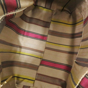 美品 エトロ ペイズリー柄 PVC/レザー ブラウン ボストンバッグ 茶 0651【中古】ETRO