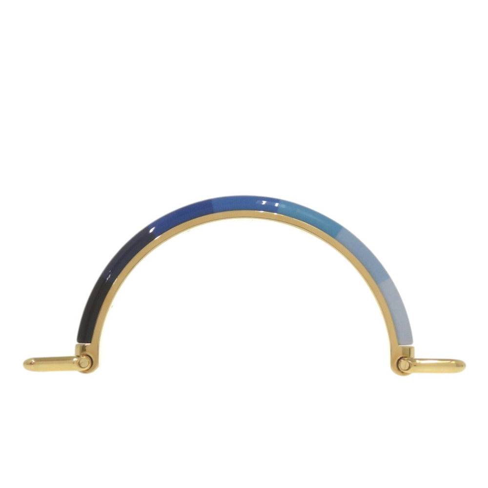 新品同様 フェンディ ピーカブー 替えハンドル ブルー ゴールド メタル 青 0657【中古】FENDI