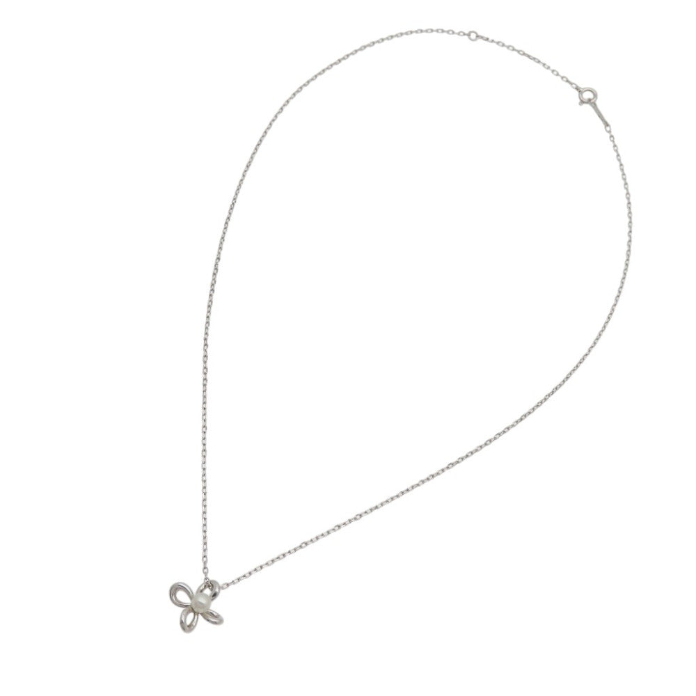 新品同様 ミキモト パール4.1mm K18WG ネックレス ホワイトゴールド 真珠 ジュエリー 0675【中古】MIKIMOTO