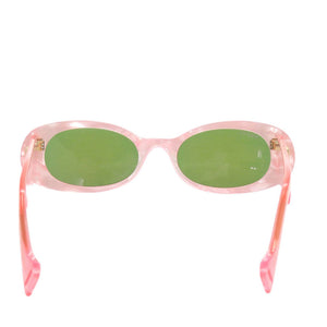 美品 グッチ インターロッキングG GG0517S プラスチック ピンク サングラス 0698【中古】GUCCI