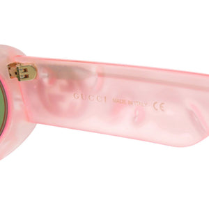 美品 グッチ インターロッキングG GG0517S プラスチック ピンク サングラス 0698【中古】GUCCI