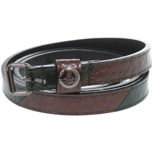 未使用品 ヴィヴィアンウエストウッド パテントレザー グリーン 緑 ベルト 0699【中古】Vivienne Westwood