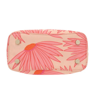 美品 ケイトスペード PXRUB217 フラワー柄 ナイロン レザー オレンジ 2way ハンドバッグ 0705【中古】Kate Spade