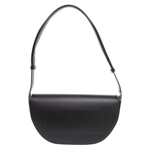 美品 バーバリー オリンピア レザー ブラック ショルダーバッグ 黒 0714【中古】BURBERRY