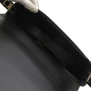 美品 バーバリー オリンピア レザー ブラック ショルダーバッグ 黒 0714【中古】BURBERRY