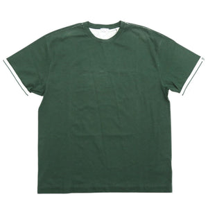 未使用品 バーバリー サイズM コットン グリーン 半袖Tシャツ 緑 0720【中古】BURBERRY メンズ