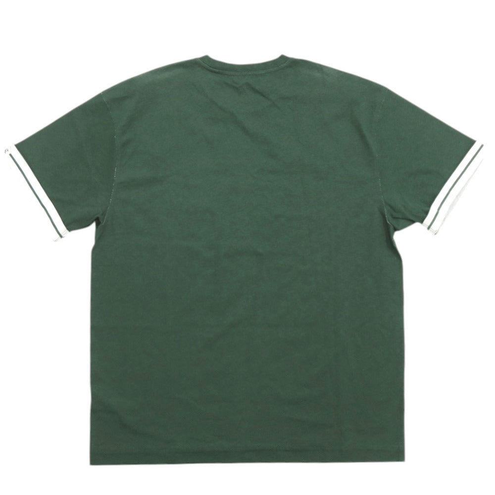 未使用品 バーバリー サイズM コットン グリーン 半袖Tシャツ 緑 0720【中古】BURBERRY メンズ
