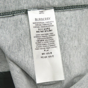 未使用品 バーバリー サイズM コットン グリーン 半袖Tシャツ 緑 0720【中古】BURBERRY メンズ