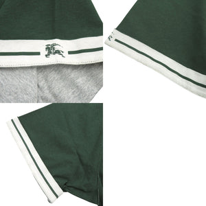 未使用品 バーバリー サイズM コットン グリーン 半袖Tシャツ 緑 0720【中古】BURBERRY メンズ