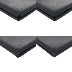 エルメス カルヴィ エバーカラー ブルーニュイ シルバー金具 Y刻印(2020年製) カードケース 財布 0730【中古】HERMES