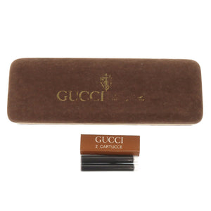美品 グッチ ヴィンテージ シェリーライン ブラウン 万年筆 0733【中古】GUCCI