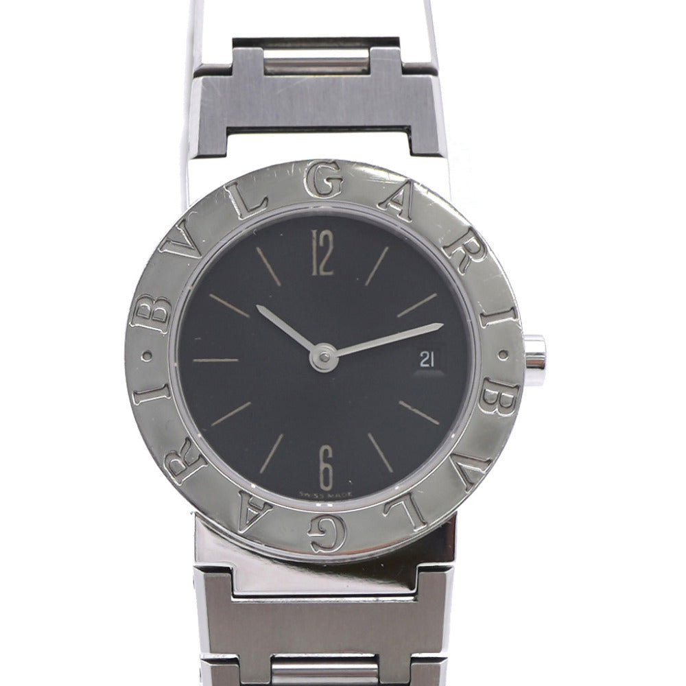 ブルガリ クオーツ ブルガリブルガリ BB26SS 腕時計 SS ブラック 黒文字盤 0809【中古】BVLGARI レディース