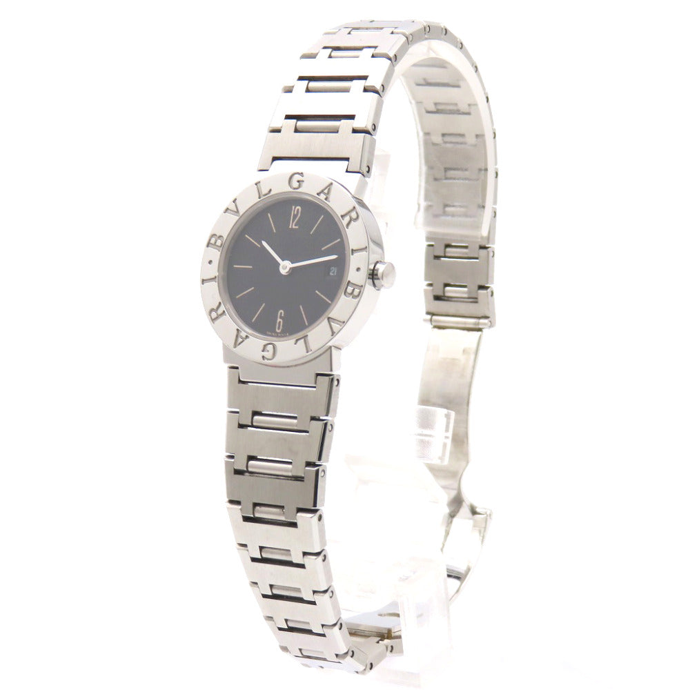 ブルガリ クオーツ ブルガリブルガリ BB26SS 腕時計 SS ブラック 黒文字盤 0809【中古】BVLGARI レディース