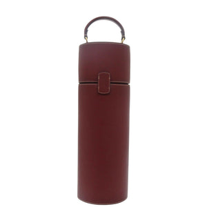 新品同様 コーチ ワインボトルケース レザー ボルドー 赤 0810【中古】COACH