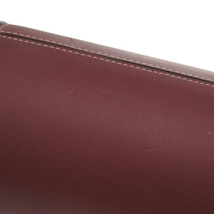 新品同様 コーチ ワインボトルケース レザー ボルドー 赤 0810【中古】COACH