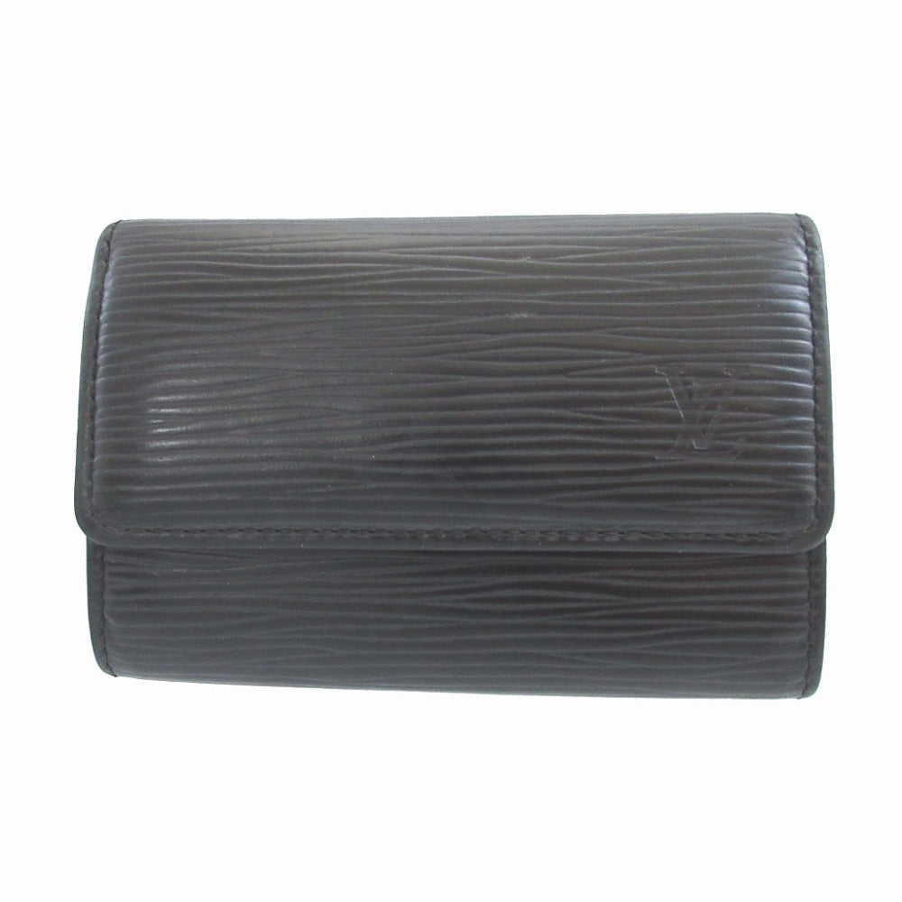ルイヴィトン M63812 エピ LV ブラック 黒 6連 キーケース 0847【中古】LOUIS VUITTON