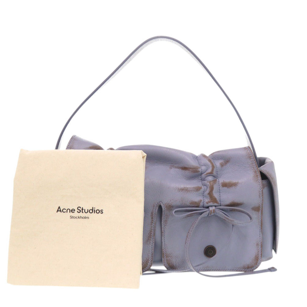 新品同様 アクネストゥディオズ MULTIPOCKET ショルダーバッグ レザー パープル ワンショルダーバッグ 0903【中古】ACNE STUDIOS