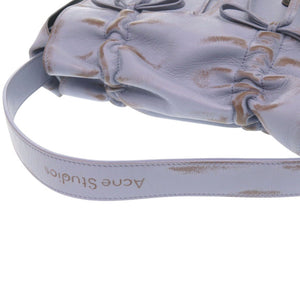 新品同様 アクネストゥディオズ MULTIPOCKET ショルダーバッグ レザー パープル ワンショルダーバッグ 0903【中古】ACNE STUDIOS