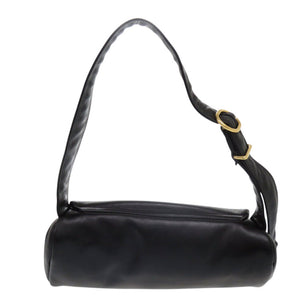 美品 ジルサンダー Cannolo カンノーロ スモール レザー ブラック ハンドバッグ 黒 ショルダーバッグ 0913【中古】JIL SANDER