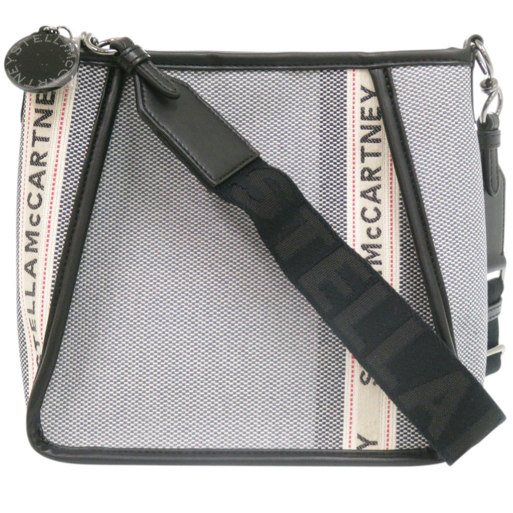 新品同様 ステラマッカートニー 557906 キャンバス グレー ショルダーバッグ 0955【中古】Stella McCartney