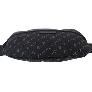 美品 ステラマッカートニー バムバッグ ファラベラ ロゴベルト 570173 W8538 シルバー金具 ナイロン コットン エコレザー ブラック ホワイト 黒 ボディバッグ メッセンジャーバッグ 0961【中古】Stella McCartney