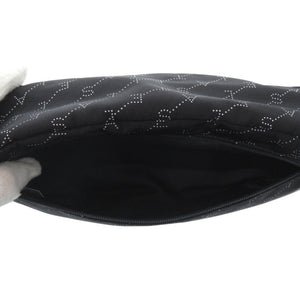 美品 ステラマッカートニー バムバッグ ファラベラ ロゴベルト 570173 W8538 シルバー金具 ナイロン コットン エコレザー ブラック ホワイト 黒 ボディバッグ メッセンジャーバッグ 0961【中古】Stella McCartney