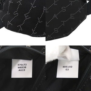 美品 ステラマッカートニー バムバッグ ファラベラ ロゴベルト 570173 W8538 シルバー金具 ナイロン コットン エコレザー ブラック ホワイト 黒 ボディバッグ メッセンジャーバッグ 0961【中古】Stella McCartney