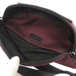 新品同様 ヴァレンティノ ガラヴァーニ VLTN スタッズ 2Y2B094LEK ナイロン ボルドー ボディバッグ ベルトバッグ 0986【中古】Valentino Garavani