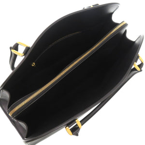 新品同様 ジェイアンドエムデヴィッドソン ビューロー レザー ブラック 黒 トートバッグ 1000【中古】J&M Davidson