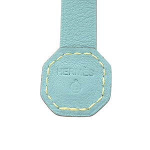 美品 エルメス プティアッシュ ブレスレット ヴォースイフト イエロー 水色 1022【中古】HERMES